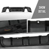 G-PLUS Rear Diffuser Compatible with BMW 3 Series E92 Coupe 2 Door M-Tech Bumper 2007-2013 Not Fit E90, E91 and Regular Bumper Model Rear Bumper Diffuser Lip Glossy Black