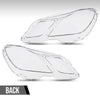 G-PLUS Headlight Lens Cover Compatible with Benz E-Class W212 E350 E500 E63 2009 2010 2011 2012 2013 (Only for 4-Door) Left & Right Side A2128209661, A2128209561 Front Headlamp Lens Cover Clear
