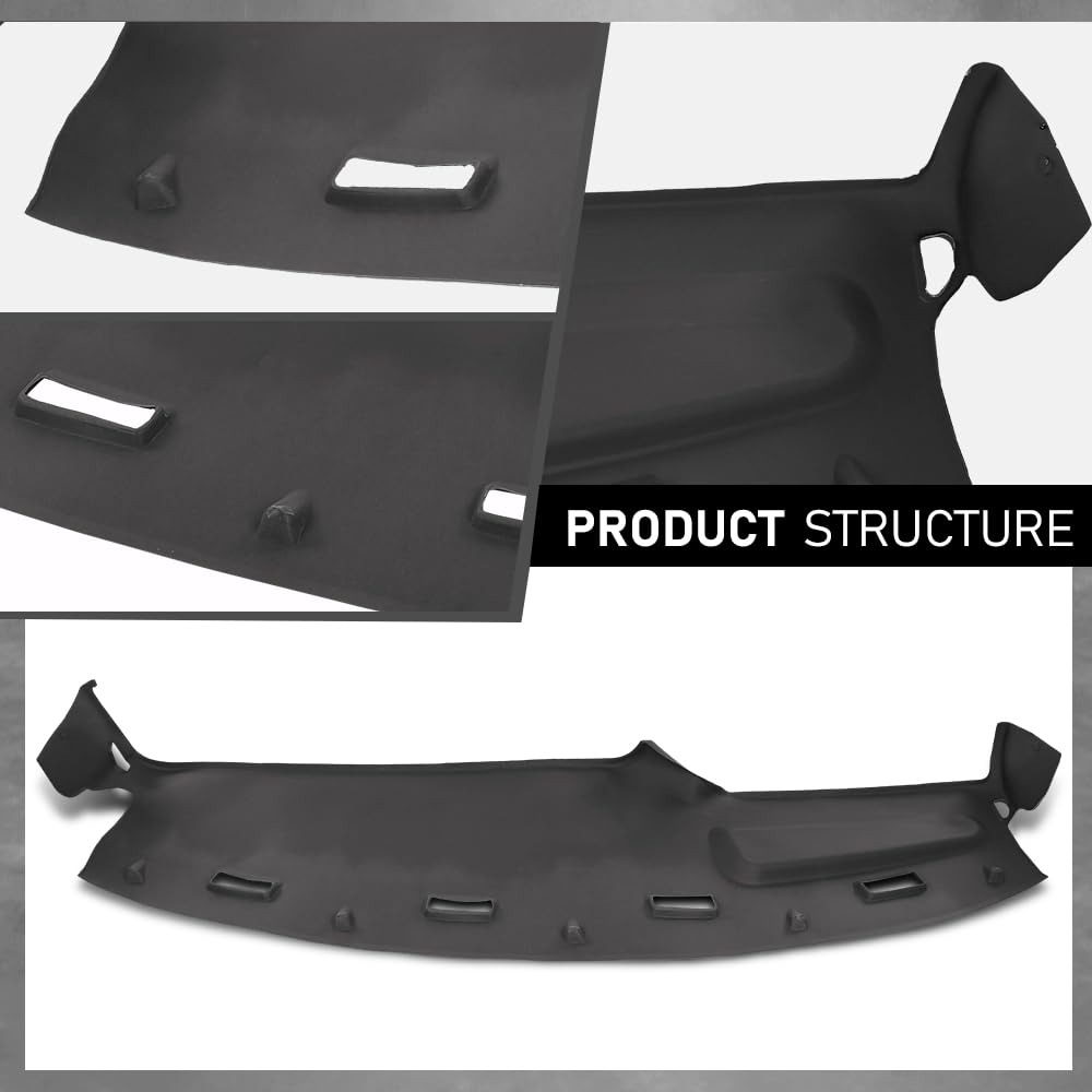 G-PLUS TPE Molded Dash Cover Brown Compatible with 1994 1995 1996 1997 Dodge Ram 1500/2500/3500