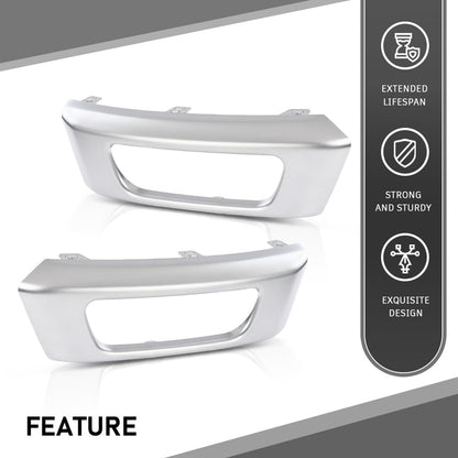 G-PLUS Front Right&Left Bumper Fog Light Trim Pair Compatible with Land Rover Range Rover Sport 2014-2017