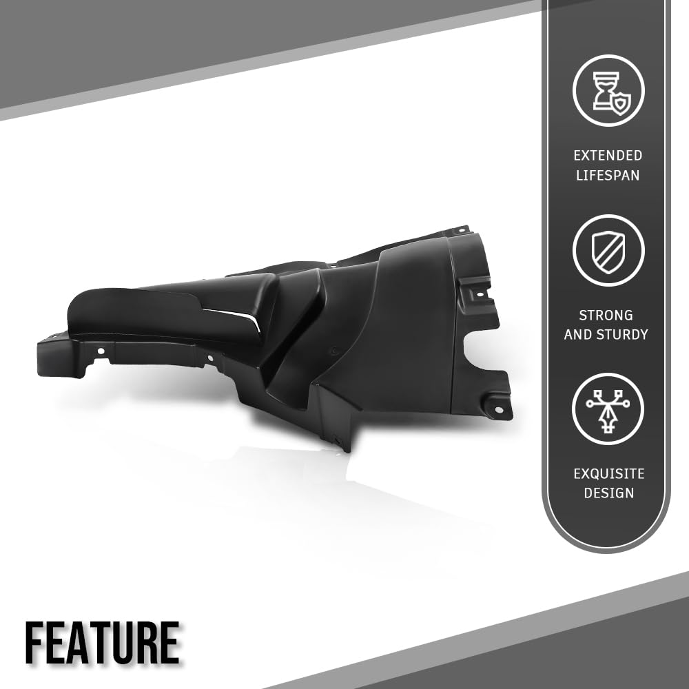 G-PLUS Front Right Side Lower Fender Splash Shield Compatible with BMW X5 2019-2025 Fit Models With M Sport Package 51718069308, BM1251138 Black