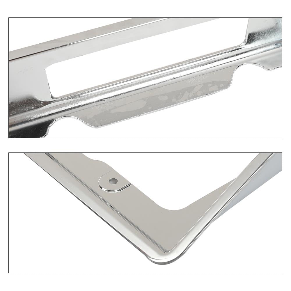 G-PLUS Rear License Plate Bezel Housing Frame Compatible with Chevy Corvette 1968 1969 1970 1971 1972 1973 3919715 Chrome