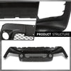 G-PLUS Front Lower Bumper Cover Compatible with Jeep Renegade 2019-2023, Fit Models w/o Parking Aid Sensor Holes, 6VZ71LXHAA, CH1015139, Primed Black