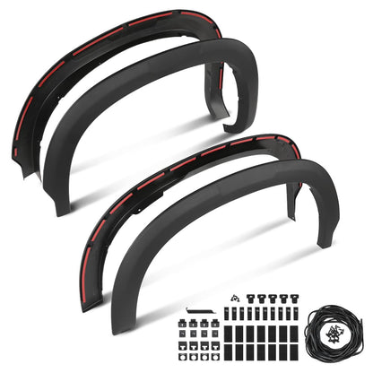 G-PLUS Fender Flares Kit Compatible with Chevy Silverado 1500 2020-2023, Fit GMC Sierra 1500 2020 84297538 Smooth Painted Style 4Pcs