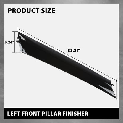 G-PLUS Front Pillar Finisher Windshield Trim Molding Left Driver Side Compatible with Nissan Armada 2017-2023/Fit Infiniti QX56 2011-2013/Fit Infiniti QX80 2014-2023 76837-1LA0A 768371LA0A 76837-6JR0A