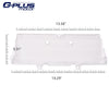 G-PLUS Dash Board Lens Cover Compatible with 1992-1996 F150 Dash Clear Lens Cover Dashboard Instrument Cluster Gauge Cover Lens
