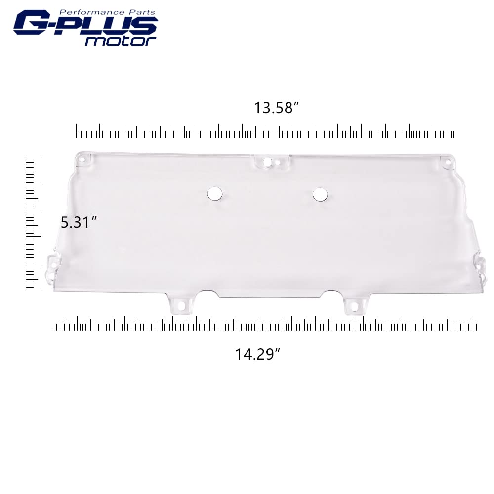 G-PLUS Dash Board Lens Cover Compatible with 1992-1996 F150 Dash Clear Lens Cover Dashboard Instrument Cluster Gauge Cover Lens