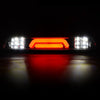 G-PLUS LED Third Brake Light Compatible with Ford F250 F350 F450 F550 Super Duty 1999-2016, 3rd High Mount Stop Lamp, Clear Lens Chrome Housing, YC3Z13A613BA CC3Z13A613B