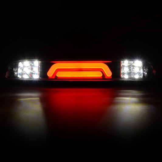 G-PLUS LED Third Brake Light Compatible with Ford F250 F350 F450 F550 Super Duty 1999-2016, 3rd High Mount Stop Lamp, Clear Lens Chrome Housing, YC3Z13A613BA CC3Z13A613B