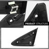 G-PLUS Front Right Side Fender Molding Trim Part Mirror Corner Triangle Trim View Mirror Flag Applique Panel Cover Compatible with Cadillac XTS 2013-2019 22955948 Chrome and Black