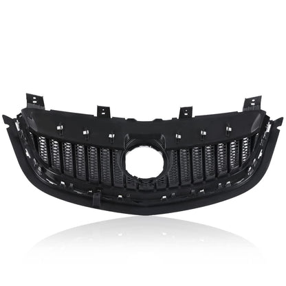 G-PLUS Front Bumper Grille Radiator Gloss Grid Grill Compatible with Buick Envision 2015 2016 2017 Black Mesh Grille