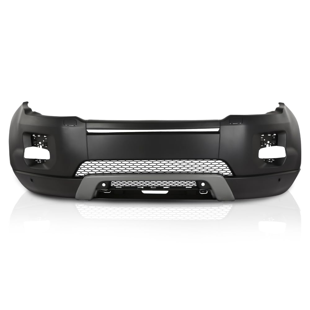 G-PLUS Front Bumper Cover Compatible with Rover Range Rover Evoque 2012-2015, w/o Camera Hole, w/Head Light Washer Holes, 101-59170C, RO1000141, LR072259, LR036137, LR064613, Black