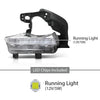 G-PLUS Pair LED DRL Daytime Running Light Driving Fog Lamp, Compatible with Toyota Highlander 2014-2016, Left Driver & Right Passenger Side 2PCS