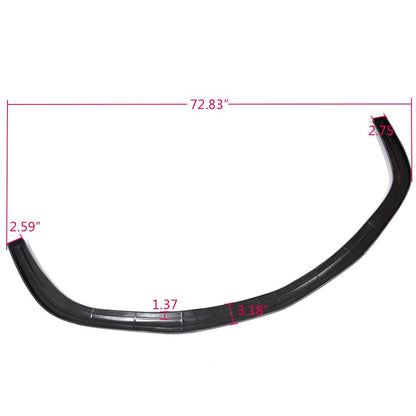 G-PLUS Front Bumper Lip Spoiler Splitter Compatible with Chevy Camaro 1993-1997 Polyurethane Aero Style Unpainted Black