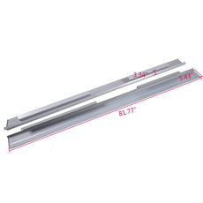 G-PLUS Rocker Panel Covers Pair for Chevy Silverado GMC Sierra 2001-2007 Crew Cab Front View