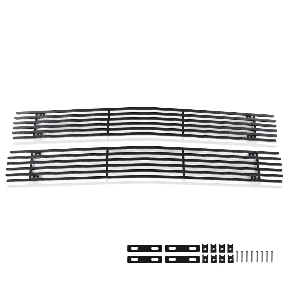 G-PLUS Billet Grille Insert Compatible with Chevy Blazer C/K Pickup Suburban Tahoe 1994-1999 Black
