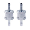 G-PLUS 2pcs 6MM Non-Return One Way 1/4 Inch Air Fuel Oil Check Valve Diesel Gas Fits for Carburettor and Low Pressure Fuel Systems