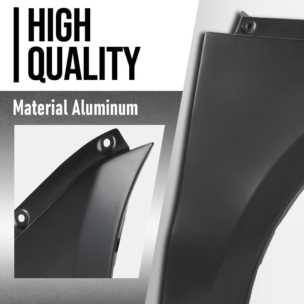 G-PLUS Front Right Premium Fender Hood Compatible with Porsche Macan All models 2015 2016 2017 2018 2019 2020 2021 2022 2023 95B-821-102-DY-GRV, 95B821102AYGRV, 95B821102BYGRV Black