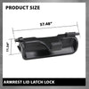 G-PLUS Center Console Lid Latch Armrest Lock Compatible with Acura RDX 2013-2018 Replace Black 83417TX4A01