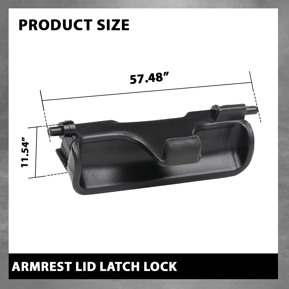 G-PLUS Center Console Lid Latch Armrest Lock Compatible with Acura RDX 2013-2018 Replace Black 83417TX4A01