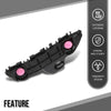 G-PLUS Front Bumper Retainer Bracket Right Side Compatible with Toyota Camry 2025 TO1043169, 52535AQ010 Black
