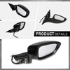 G-PLUS Power Mirror Driver and Passenger Side Compatible with Honda Accord Sedan 2018-2022 1.5L HO1320328 HO1321328 76208TVAA02 76258TVAA02 Glossy Black 3-Pin Manual Folding