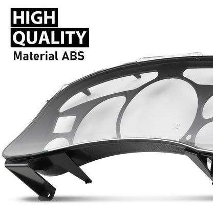 G-PLUS Instrument Cluster Lens Cover Compatible with Chevy Tahoe Silverado 1500 GMC Yukon Sierra 1999 2000 2001 2002 16227347 Black