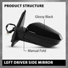 G-PLUS Power Heated Mirror w/ 5-Pin Left Driver Side Compatible with Honda Civic 2016-2021 Manual Folding 76258TBAC21ZA 76258TBAA21ZA Glossy Black