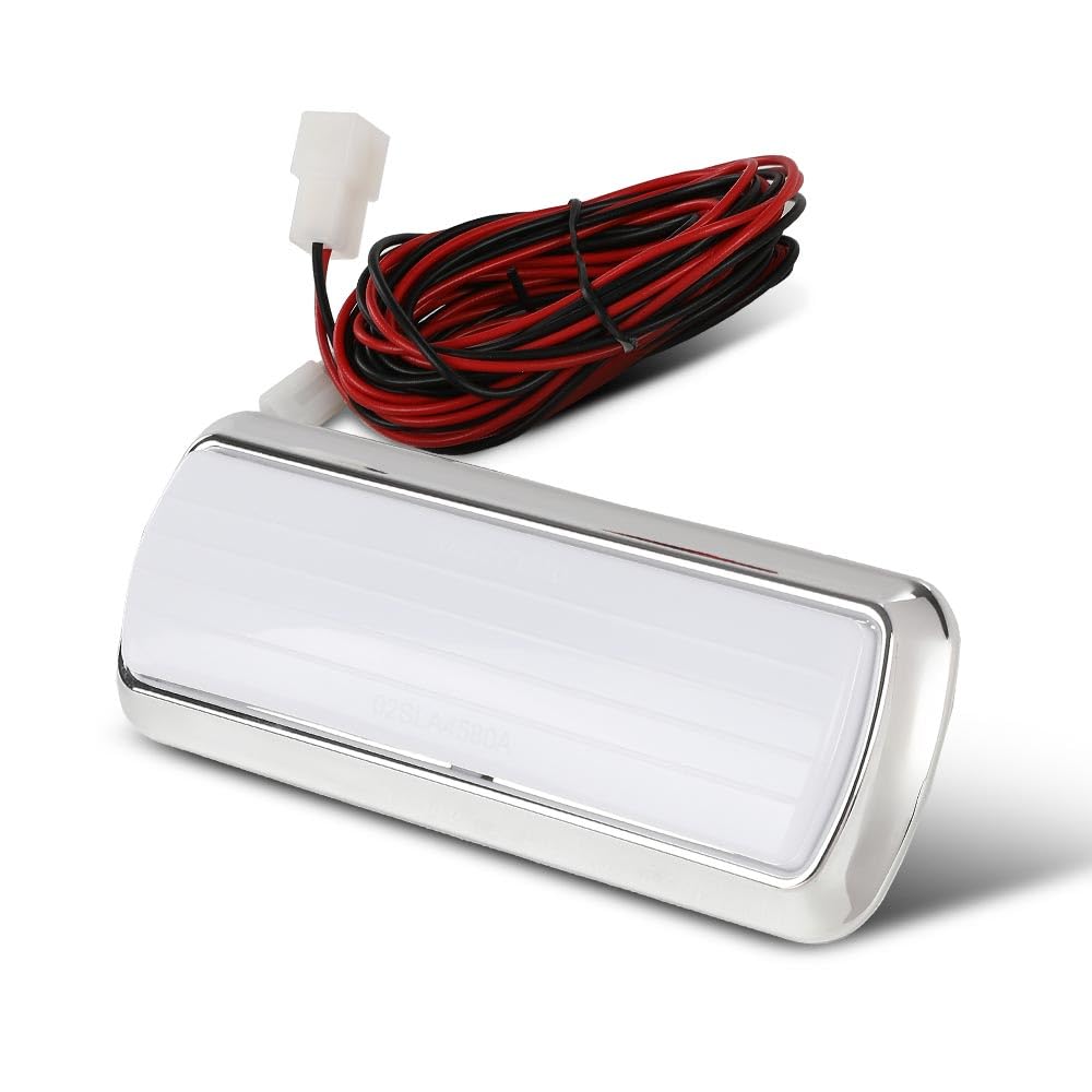 G-PLUS Dome Light Lamp Assembly LED Chrome Base Compatible with 1960-1972 Chevy GMC Pickup Truck C/K 10 20 30
