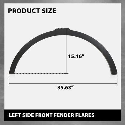 G-PLUS Front Left Fender Flares W/Sensor Hole, Compatible with Range Rover Evoque 2012-2017 LR044280, LR036053