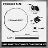 G-PLUS Shaft Disconnect Conversion Kit Compatible with Chevy S10 4WD 1983-2003,Fit S15 Jimmy 4WD 1983-1991 PSL500