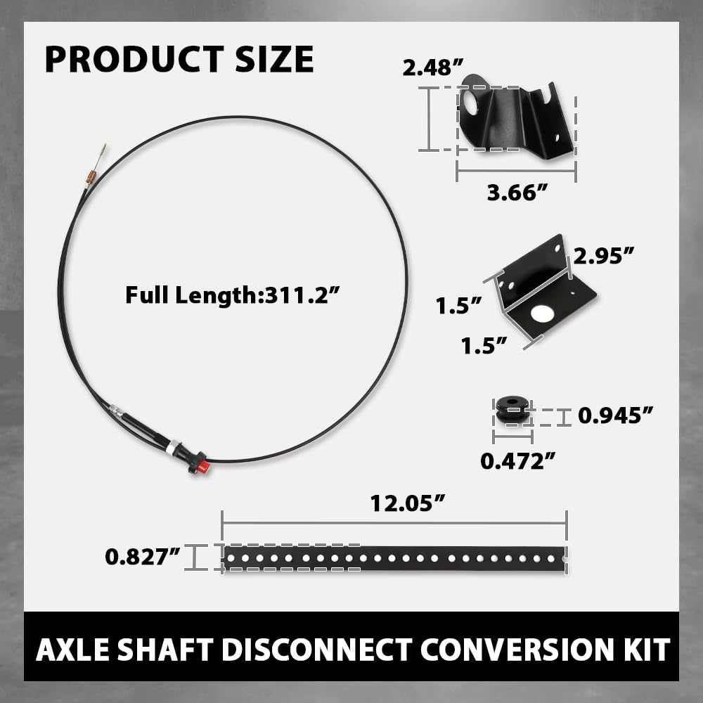 G-PLUS Shaft Disconnect Conversion Kit Compatible with Chevy S10 4WD 1983-2003,Fit S15 Jimmy 4WD 1983-1991 PSL500