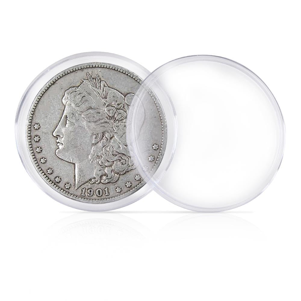 G-PLUS 30.6mm Coin Holders Capsule Fit for JFK Half Dollar w/Box Direct Fit Airtight 50