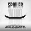 G-PLUS Rear Trunk Spoiler Wing Compatible with BMW 2 Series F44 220i 228i M235i Gran Coupe 4 Door 2020 2021 2022 Rear Trunk Spoiler Lip Wing Glossy Black