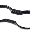 Carbon Fiber Center Console Cup Holder Trim Cover Compatible for Ford Mustang 2015-2019