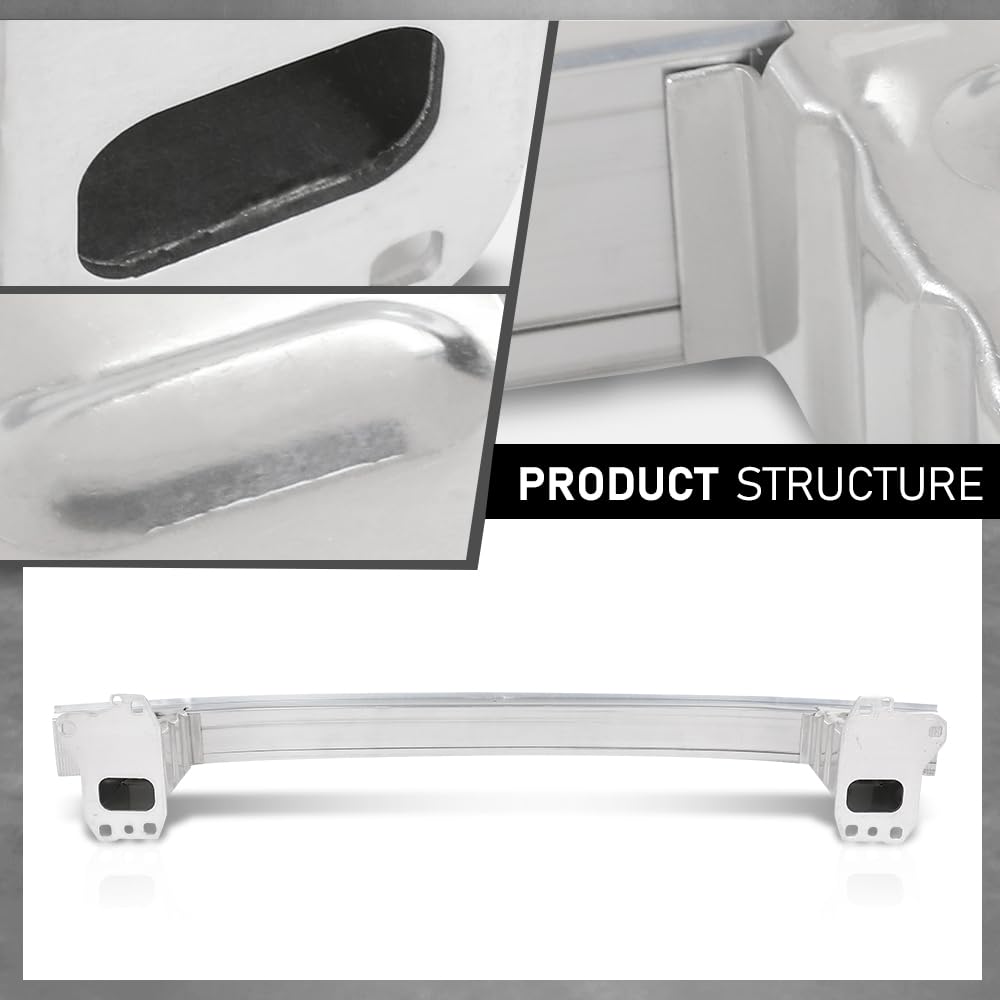 G-PLUS Front Bumper Reinforcement Beam, Compatible with Audi A8 S8 2011-2018, Aluminum Silvery, 4H0807109C, 4H0807109B