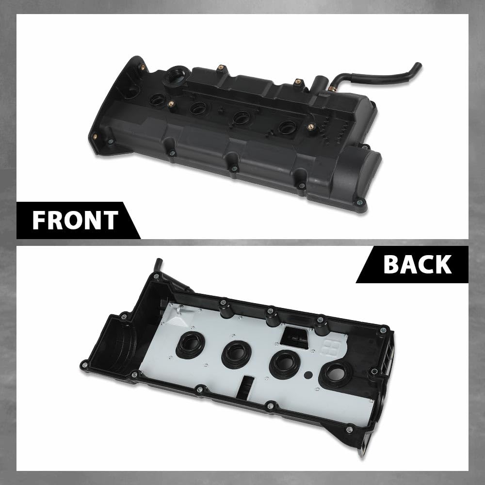 G-PLUS Engine Valve Cover w/Gasket 22410-23100 Compatible with Hyundai Elantra 2004-2006/ Tiburon 2004-2008/ Tucson 2005-2009, Fit Kia Spectra 2004-2009/Spectra5 2005-2009/ Sportage 2005-2010