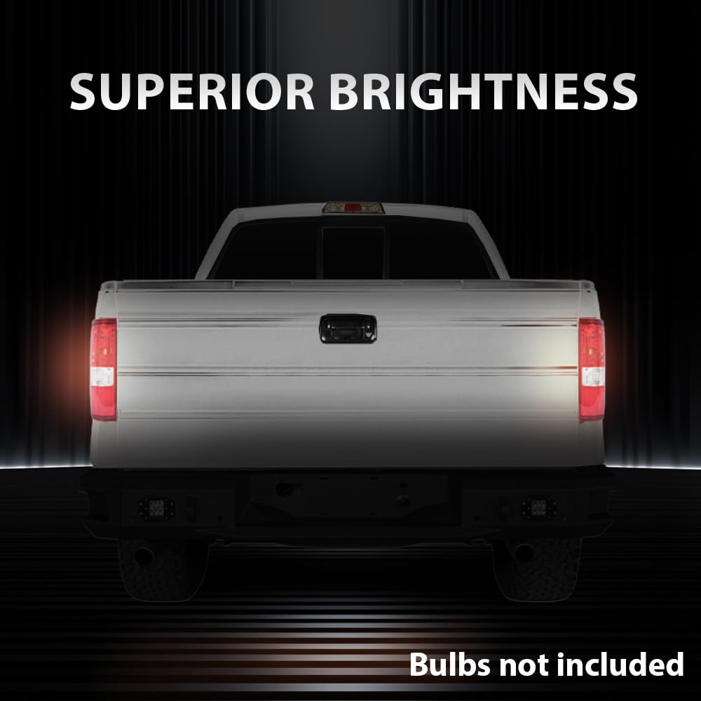 G-PLUS Tail Lights Tail Lamp Assembly w/o Bulbs Compatible with Ford F150 King Ranch, Lariat, XL 2004 2005 2006 Right Side luces traseras faros traseros 6L3Z13404BA, FO2801182 Red Lens