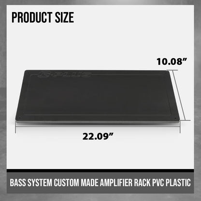 G-PLUS Bass System Custom Made Amplifier Rack 1/2 PVC Plastic Fit Most Popular Trucks/Suvs/Cars with A Lot of Space for Your Bass Amp and Epicenter Black