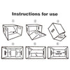 G-PLUS Comic Books Storage Boxes With Lids Short Holds 150-175 Stackable Durable Archive White Comic Book Storage