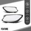 G-PLUS Headlight Lens Cover Compatible with Benz W222 S-Class 2014 2015 2016 2017 Left & Right Front Headlamp Lens Cover Clear