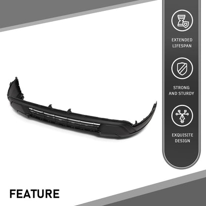 G-PLUS Front Lower Bumper Cover Fascia Compatible with Ford Explorer 2018 2019 (Submodel: Base, XLT), JB5Z17D957AB, FO1015127, Primed Black