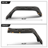 G-PLUS Fender Flares w/LED Side Maker Compatible with Jeep JK Wrangler 2/4 Door Model 2007-2018 Smooth Pocket Riveted 4 PCS Black