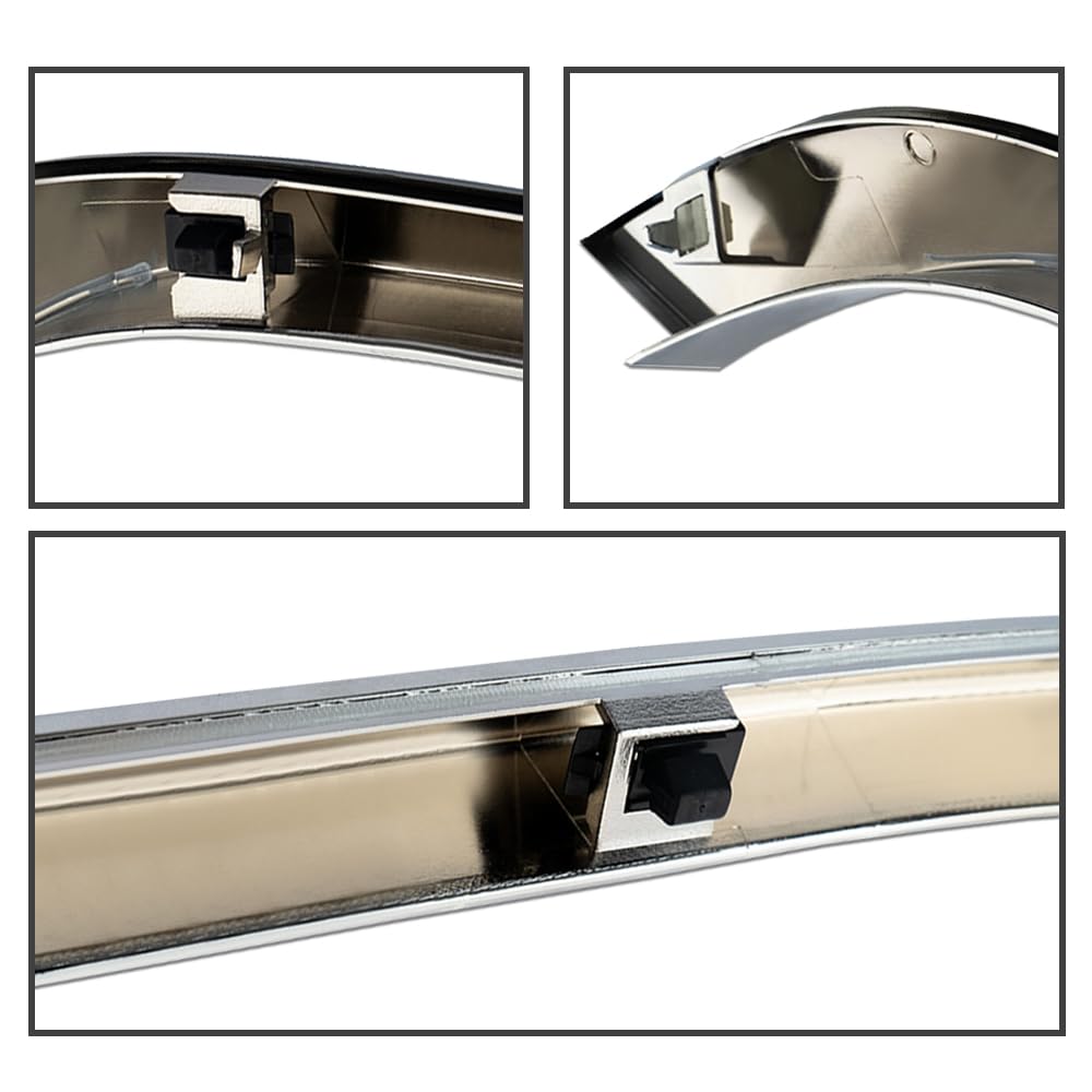 G-PLUS Chrome Grille Hood Molding Trim Compatible with Mini Cooper R55 R56 R58 R59 2007-2015 (Not Fit 07-10 R55 R56 R58 R59 Base&Clubman Model) Front Grill Hood Trim Moulding 51132751040 MC1235100