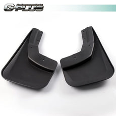 G-PLUS Mud Flaps 2PCS for Chevy Silverado 2014-2018 Front Black Side View