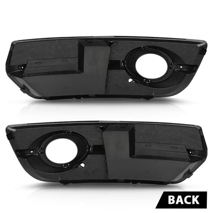 G-PLUS Pair Front Fog Light Cover Bezel, Compatible with Audi Q5 2009-2012, LH Driver & RH Passenger 2PCS, Gloss Black, 8R0807682A01C, 8R0807681A01C