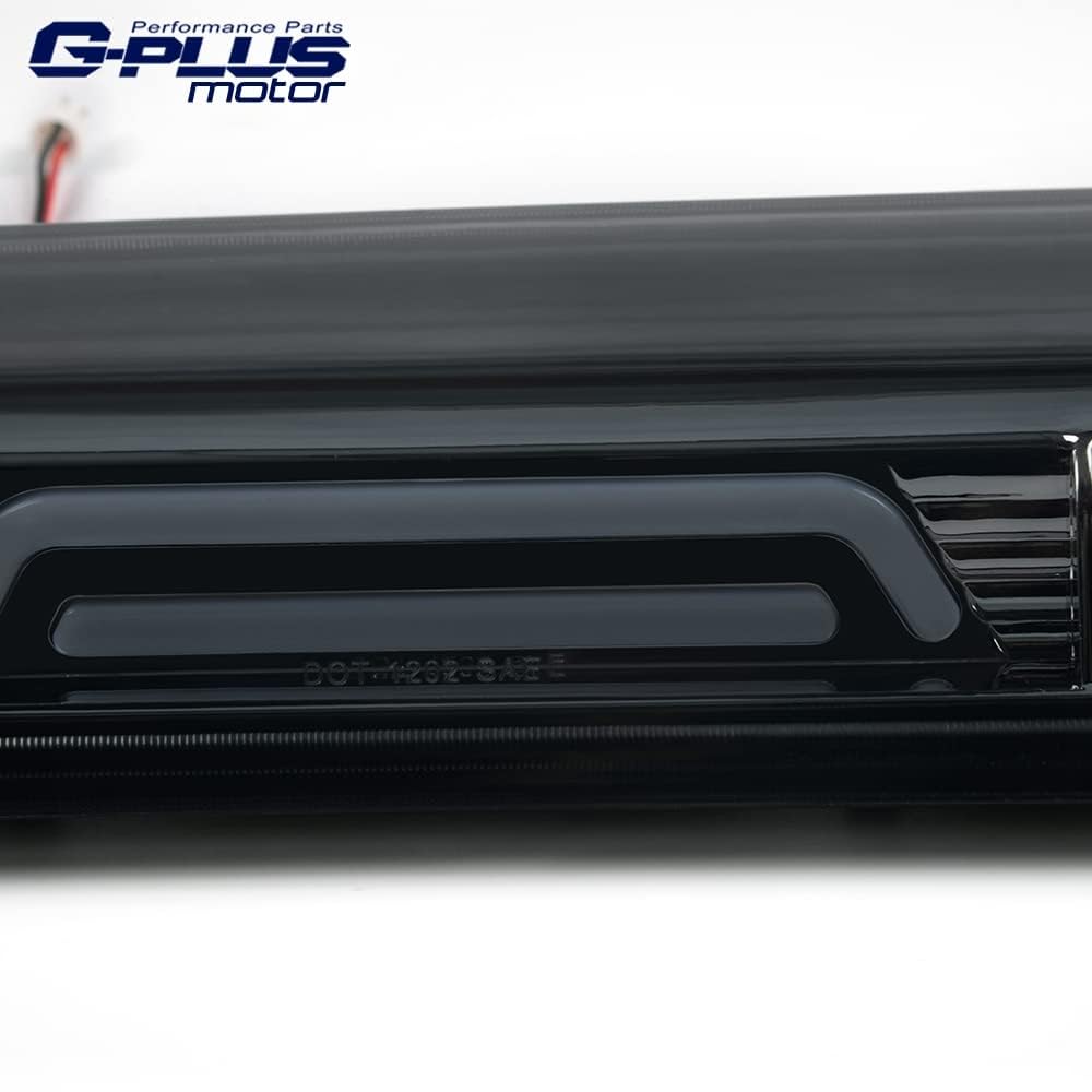 G-PLUS LED Third Brake Light Compatible With Ford F150 2004 2005 2006 2007 2008 3RD Cargo Led Tail Lamps Smoky Lens Chrome Housing