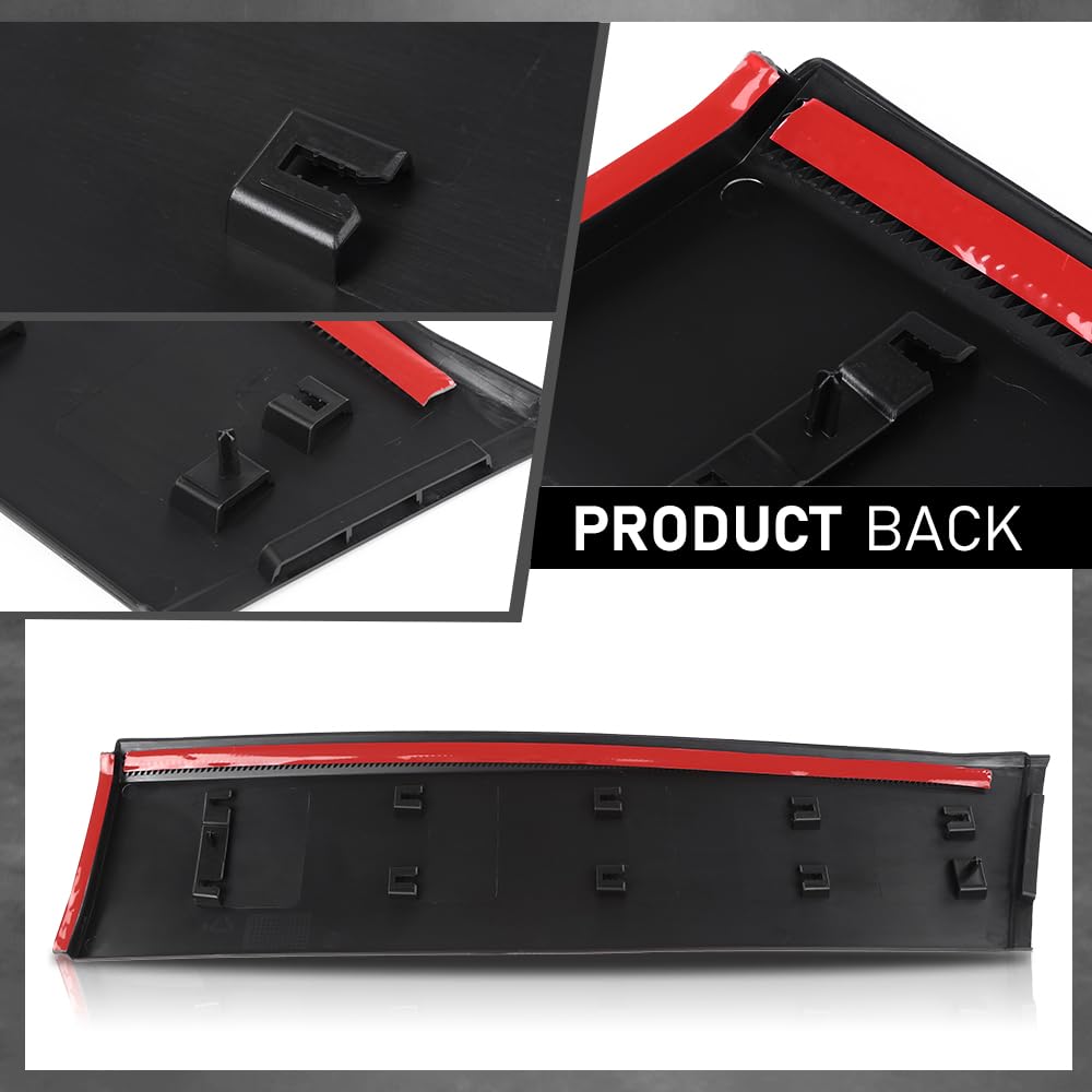 G-PLUS Rear Door Molding Rear Passenger Side Compatible with Jeep Cherokee 2014-2022 Black CH1505110, 6VX68RXFAC