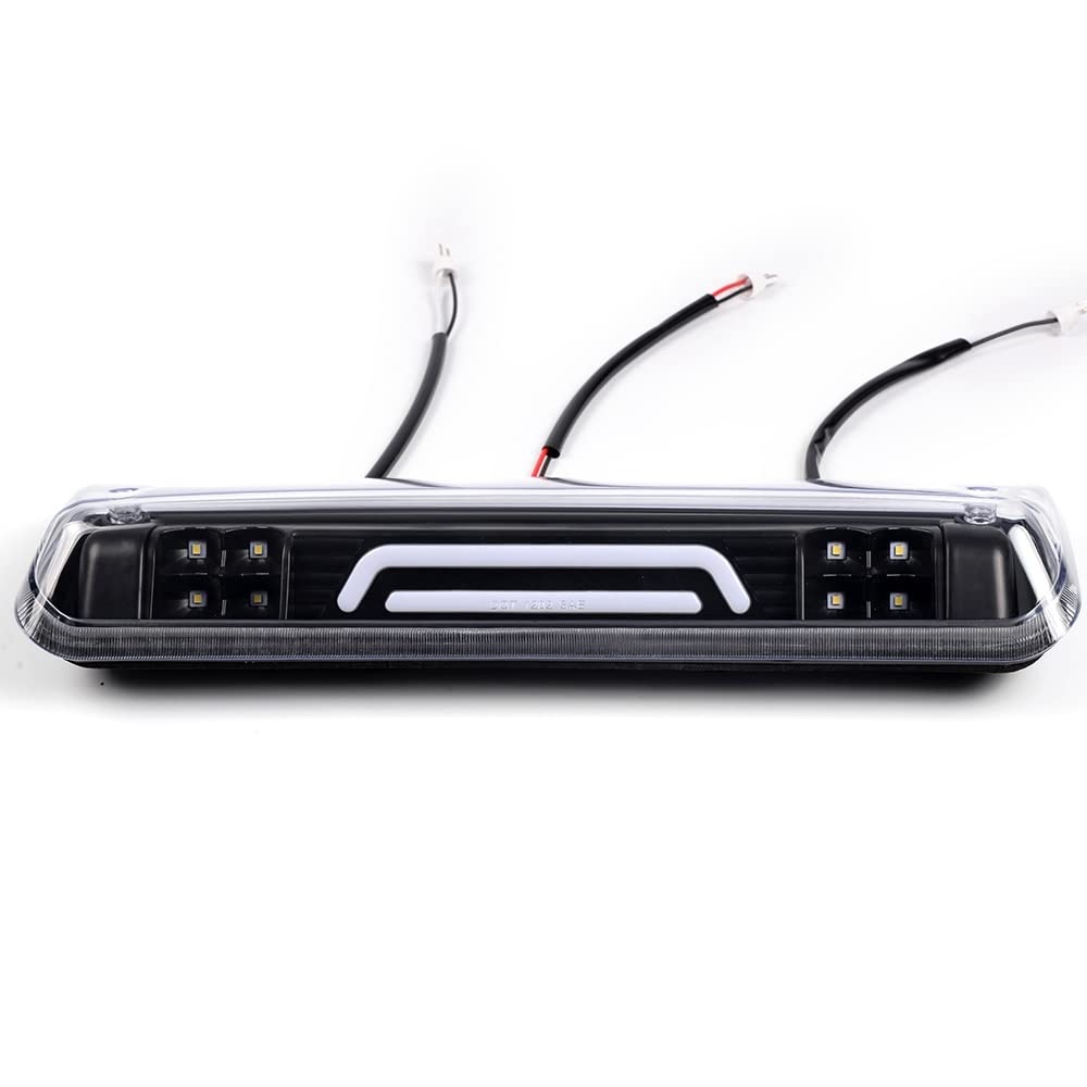 G-PLUS Rear LED Third Brake Light Compatible With 2004-2008 Ford F150 3RD Cargo Led Tail Lamps (Clear Lens Black Housing)