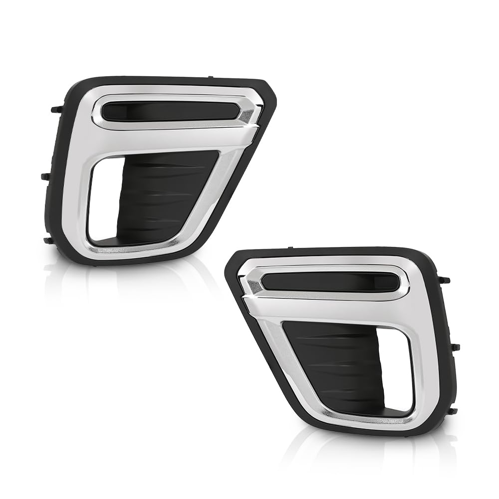G-PLUS Front Fog Light Cover Bezel Trims, Compatible with Subaru Forester (submodel: Premier, Touring) 2019-2021, LH Driver & RH Passenger Side 2PCS, 57731SJ120, 57731SJ130